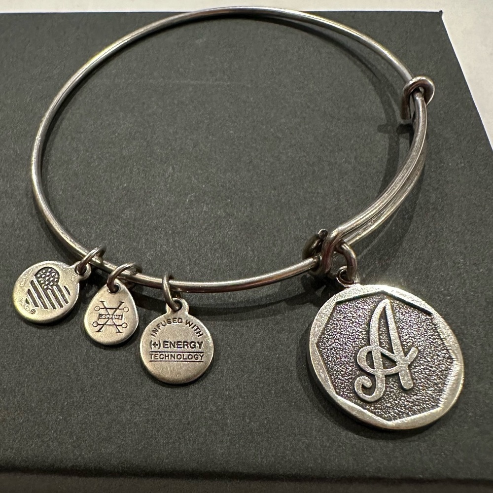 Alex and Ani “A” Charm Expandable Bracelet